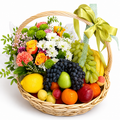 Fresh Fruit & Floral Gift Hamper